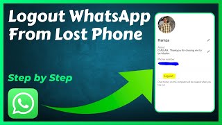 How to Logout WhatsApp From Lost Phone [upl. by Joscelin]