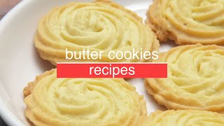 Butter Cookies Recipe Easy [upl. by Lesig971]