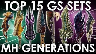 【MHGen】Top 15 GreatSword Sets [upl. by Nichola]