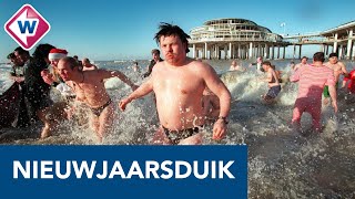 Nieuwjaarsduik Scheveningen door de jaren heen  OMROEP WEST [upl. by Schaffel]