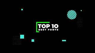 TOP 10 Best Fonts for YouTube Thumbnail [upl. by Leiva]