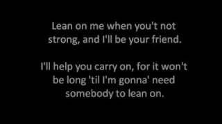 Lean on me Karaoke [upl. by Bunting]