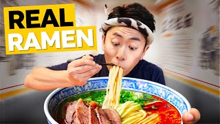 Japanese Ramen Chef tries Chinese Handpulled Noodles [upl. by Vachil]