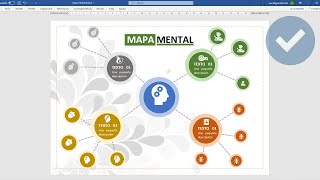 COMO CREAR UN MAPA MENTAL EN WORD [upl. by Hatch]