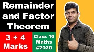 Remainder and Factor Theorem Class 10  ICSE CBSE NCERT [upl. by Zillah750]