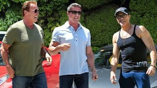 Sylvester Stallone 1946 Arnold Schwarzenegger 1947 and JeanClaude Van Damme 1960 Training [upl. by Coralie41]