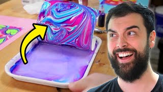 Trying Water Marbling For The First Time [upl. by Guinna]