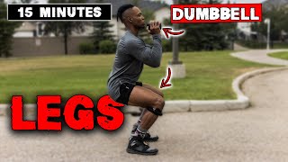 15 MINUTE LIGHTWEIGHT DUMBBELL LEG WORKOUT [upl. by Hosbein986]