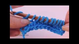 Tunisian Crochet Simple Stitch aka Afghan Stitch [upl. by Leeann]