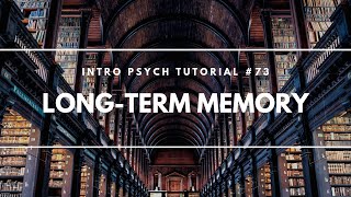 LongTerm Memory Intro Psych Tutorial 73 [upl. by Esinert]