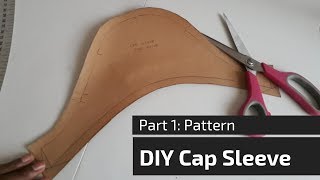 Cap Sleeve Tutorial  Part 1 PatternHow to draft cap sleeve pattern [upl. by Aitital]