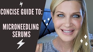 BEST Microneedling SERUMS  a protocol for the entire month after you needle [upl. by Gnut]