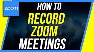 How to Record a Zoom Meeting  As Participant or Host [upl. by Hoebart]