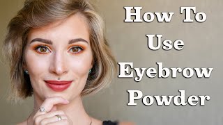 How to Use Eyebrow Powder [upl. by Silvio725]