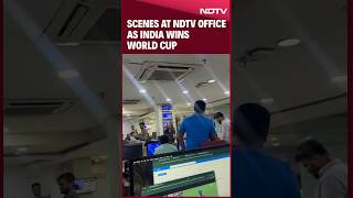 India vs South Africa T20 WC Final 2024 Scenes At NDTV Office As India Wins World Cup [upl. by Jaeger]