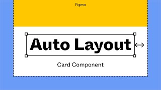 Figma tutorial Card component with auto layout [upl. by Robinia864]