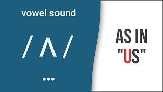 Vowel Sound  ʌ  as in quotusquot American English Pronunciation [upl. by Zebulon]