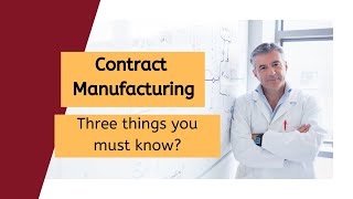 Pharmaceutical Development Choose the right Contract Manufacturing Organization [upl. by Oratnek]