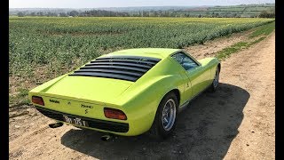 Lamborghini Miura history and drive review Mega sound [upl. by Oicram]