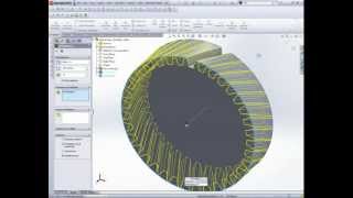 Helical Gear Creation in SolidWorks 2012 [upl. by Gottfried]