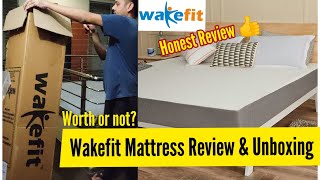 Wakefit Orthopedic Memory foam Mattress Unboxing amp Review After 3 months Trial [upl. by Ainezey156]