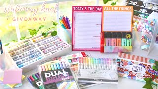 Huge stationery haul amp giveaway 2020 ✨🌷 amazon favorites [upl. by Miuqaoj66]