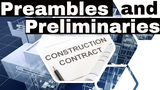 Preamble and Preliminaries in Construction Contract [upl. by Menken]