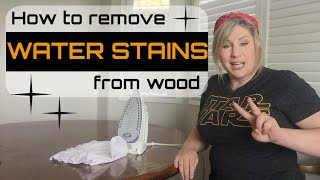 Remove Water Stains from Wood for Good [upl. by Nilad]