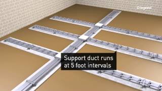 Wiremold How to Install Walkerduct Underfloor Ducts [upl. by Lyndy]