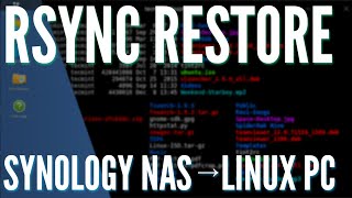 Use Rsync to Restore Backed up Files from a Synology NAS to a Linux PC [upl. by Spada]