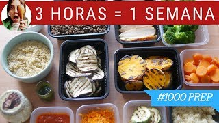 COCINA UN DÍA PARA COMER TODA LA SEMANA ¡SALUDABLE  1000PREP [upl. by Abehs]