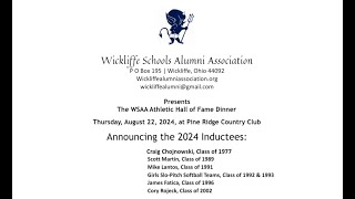 Wickliffe Schools Alumni Association Athletic Hall of Fame Inductions 2024 [upl. by Inerney13]