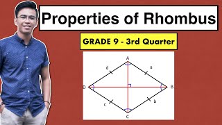 Properties of Rhombus  Grade 9 3rd Quarter MathTeacherGon [upl. by Rramahs]