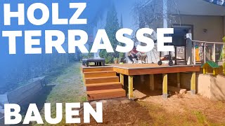 HolzTERRASSE selber bauen 😇 [upl. by Ardine]