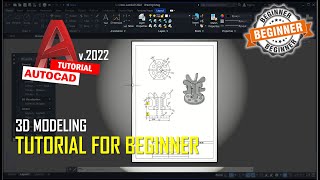 AutoCAD 2022 3D Modeling Tutorial For Beginner In 10 Minutes COMPLETE [upl. by Janyte]