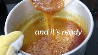 How To Caramelize Sugar  Flan Caramel Sauce Recipe [upl. by Nnodnarb]