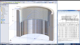 Internal NPT Thread in SolidWorks  TUTORIAL [upl. by Aitropal]