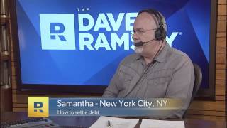 How To Settle Debt  The Dave Ramsey Show [upl. by Ahtnama489]