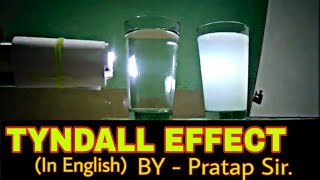 Tyndall Effect Experiment  In English [upl. by Eiralih]