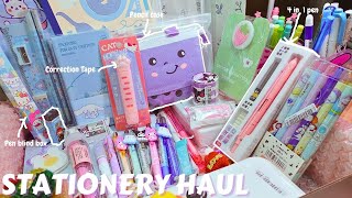 Cute amp Aesthetic Stationery Haul💜 ft Stationery Pal [upl. by Melena]