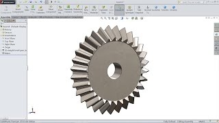 How to Sketch Bevel Gear in Solidworks [upl. by Marilee]