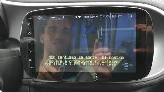 Autoradio navigatore Smart 453 Carkit CK829SM Android [upl. by Robers960]