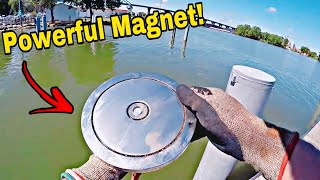 Magnet Fishing With The Most Powerful Magnet EVER Made  You Wont Believe What I Found [upl. by Asillam]