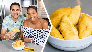 How To Make Trini Aloo Potato Pies  Foodie Nation [upl. by Conlin]