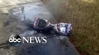 Hoverboard Catches Fire at Washington State Mall [upl. by Nitsugua442]