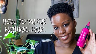 How To Do A Color Rinse On Natural Hair [upl. by Ellehcear]