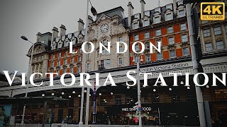 London Victoria Station Walk Through England 4K [upl. by Aowda]