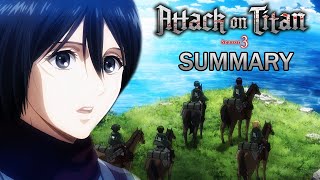 Attack on Titan Season 3 second half in Summary [upl. by Ajit]