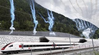 Worlds Longest Rail Tunnel Opens in Switzerland [upl. by Cod]