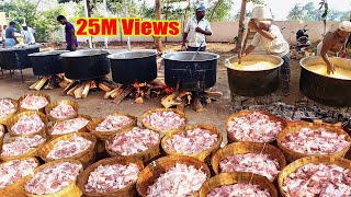 COOKING 500KG MUTTON BIRYANI  For 3000 Peoples Marriage Function [upl. by Idolah]